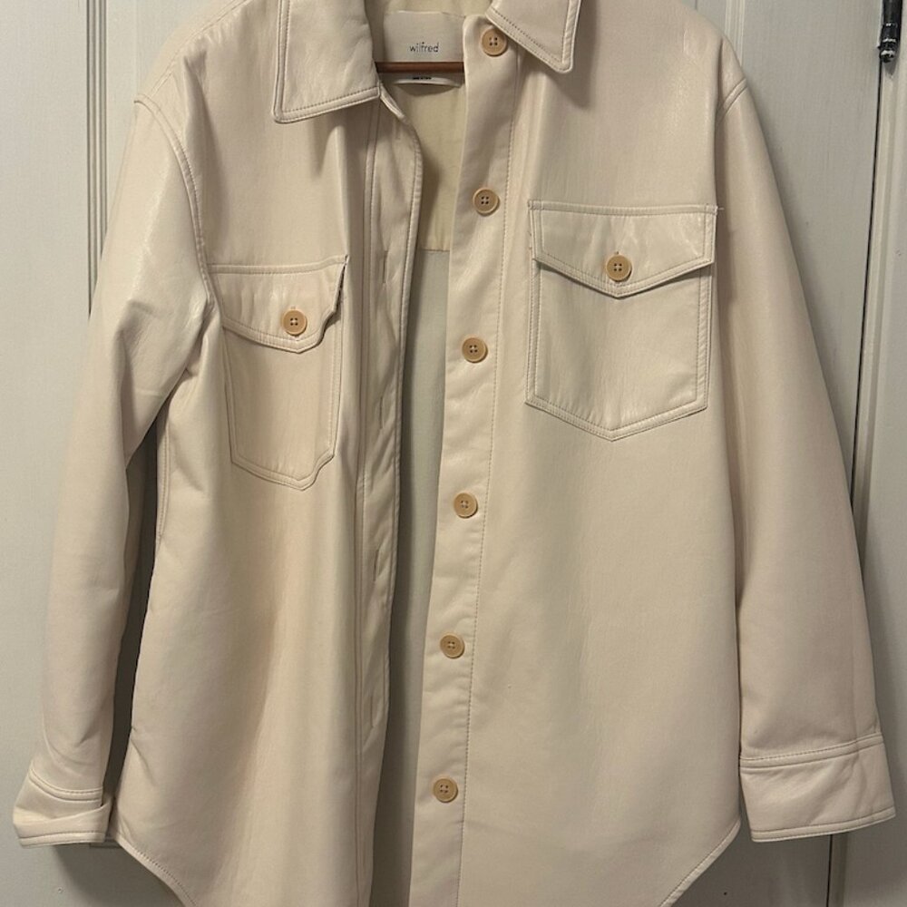 Aritzia - Wilfred Ganna Shirt Vegan Leather Jacket